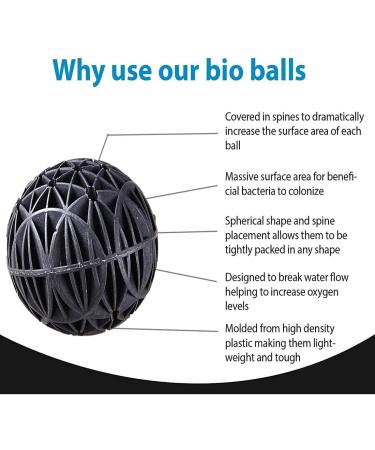 OSATNB 100 Bioco Balls for Ultra Quiet 4-in-1 Aquarium Filter | Best for 500-1800L/h - Improve Your Aquarium s Filtration - Buy Online on SooperMarket.com
