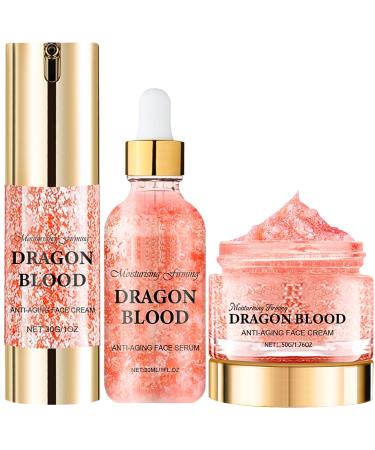 Dragon Blood Skincare Set Dragon's blood Skin Care Sets & Kits Facial Kit For Anti Wrinkle Hydrating Skincare Gift Set Korean Skincare Set Dragon'S Blood Serum Face Cream Beauty Gift Set 3pc