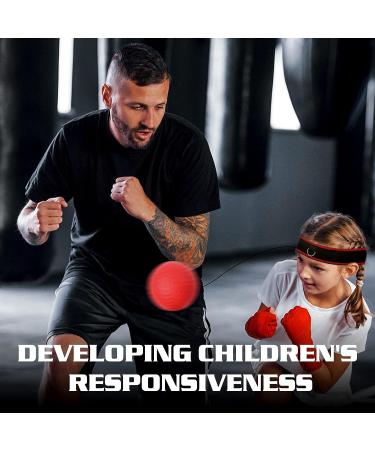 KTEBO Boxing Reflex Ball Headband Set - 4 Boxballen, 2 Adjustable Headbands - Improve Proficiency, Beginner Friendly - Boxing Gifts for Men - Buy Online on SooperMarket.com