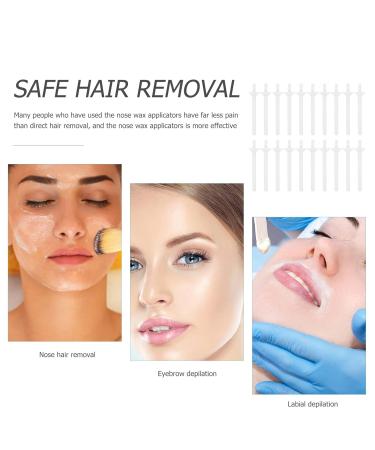 Exceart 80st Nasal Hair Removal Set | Disposable Nose Wax Applicators & T-Tools for Easy Ear & Nose Hair Removal - Buy Online on SooperMarket.com