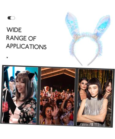 PLAFOPE Rabbit Ear Headband Bunny Ears Hair Clip Party Headband for Women Cartoon Rabbit Headband Party Headband for Adults Rabbit Ear Hairband Pvc Rain Wire. Plastic Floor. Satin Cloth - Buy Online on SooperMarket.com