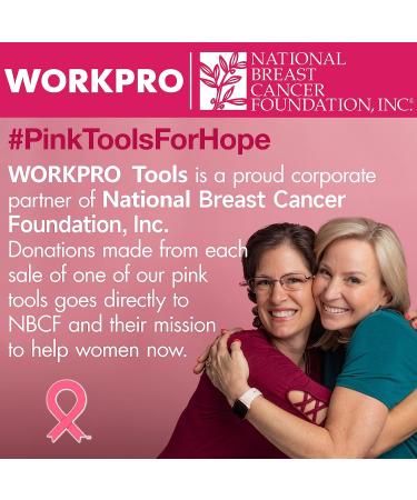 WORKPRO Cordless Hot Melt Glue Gun Kit | Rechargeable Mini Glue Gun with 20 Premium Glue Sticks | Automatic Power Off for Art, Crafts, Decorations, and Fast Repairs | Pink Ribbon - Buy Online on SooperMarket.com