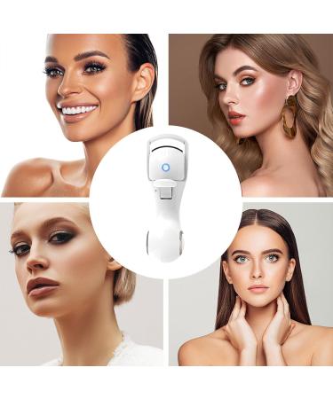 Heated Eyelash Curlers Electric Eyelash Curler with 3 Temperature Modes Intelligent Power-off 230mAh Rechargeable Battery One Charge for 60 Times Use (White) - Buy Online on SooperMarket.com