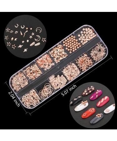 EBANKU Nail Art Rhinestones Gems Set with Tweezers and Wax Pens - 10 Boxes Nail Jewels Diamonds for Stunning Nail Charms - Buy Online on SooperMarket.com
