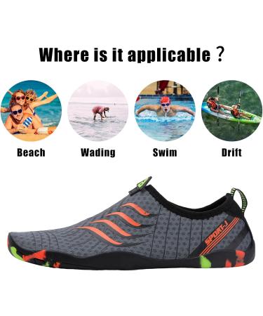 Buy Tolal Water Shoes for Men & Women - Thickened Fast Drying Durable Beach & Travel Footwear (EU Size 42) - Buy Online on SooperMarket.com