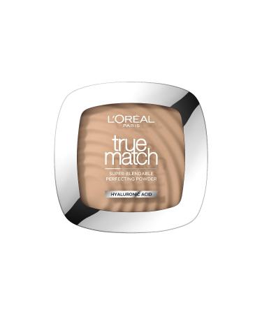 L'Or al Paris Powder Foundation Super-Blendable With Hyaluronic Acid Light Texture for a Flawless Finish True Match Perfecting Powder C2 2C - Rose Vanilla 9 g (Pack of 1)