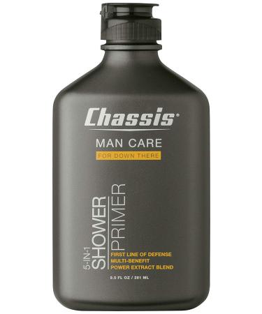 Chassis Shower Primer: 5-in-1 Shower Gel for Men Men's Anti-Chafing Gel and Deep-Cleansing Bodywash Free of Talc Parabens and Menthol