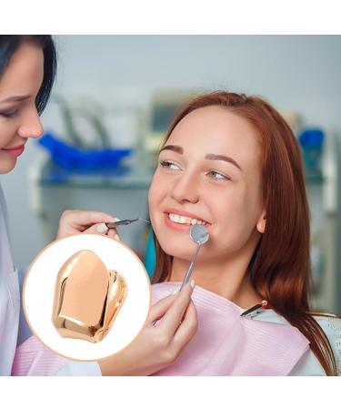 Single Gold Tooth Cap - 14k Gold Realistic Fake Teeth Grills Gold Plated Realistic Fake Teeth Grills Gold Finish Eye Catching and Stylish Tooth Caps for Women and Men Rose Gold - Buy Online on SooperMarket.com