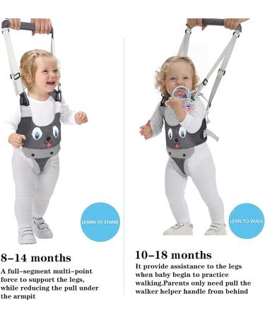 IULONEE Baby Walking Harness Breathable Mesh Handheld Toddler Helper Assistant Child Walker Help Standing Up and Walking Belt Learning Helper Infant Safety Harness for 7-24 Month Baby (Mesh Grey) - Buy Online on SooperMarket.com