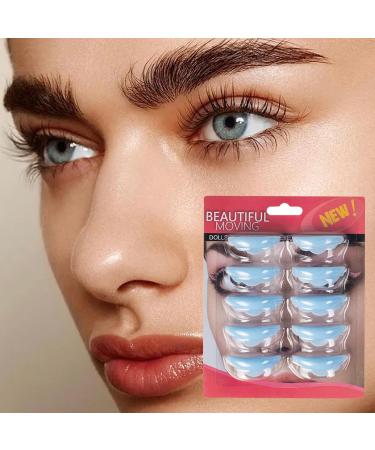 DASHIELL Silicone Eyelash Lift Pad 5 Pairs Lash Lifting Eye Pads - Reusable Silicone Eyelash Pad Lash Lift Supplies Lower Pads for Men Skin-Friendly - Buy Online on SooperMarket.com