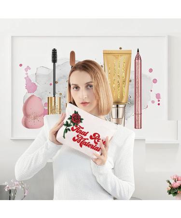 LEVLO Bachelorette Party Zippered Cosmetic Bag - Inspired by Final Rose TV Series | Perfect Gift for Bridesmaids - Buy Online on SooperMarket.com