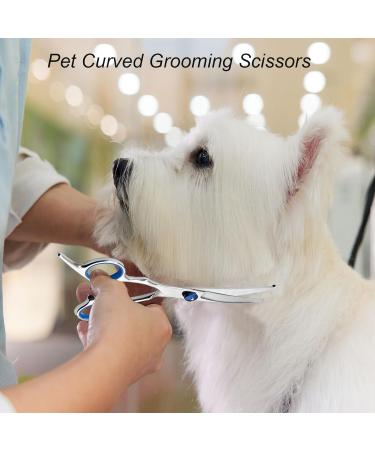 Jiasoval 4-in-1 Dog Grooming Kit with Safety Round Tip - Professional Scissors Set for Dogs & Cats - Includes Steel Comb and Leather Pouch - Buy Online on SooperMarket.com