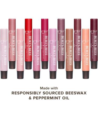 Burt's Bees Lip Shimmer Plum 2.55g - 100% Natural Origin with Peppermint Oil - Moisturizing Lip Shimmer, Single Pack - Buy Online on SooperMarket.com
