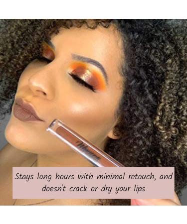 Mynena Brown Liquid Lipstick - Long-Lasting, Kissproof, Waterproof Matte Lip Stain | Cyndia - Buy Online on SooperMarket.com