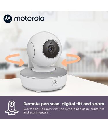 Motorola VM36XL Touchscreen WiFi Video Baby Monitor - HD 720p Camera  1000ft Range  2-Way Audio  Remote Pan-Tilt-Zoom  Lullabies - Smart Phone App Compatible - Buy Online on SooperMarket.com