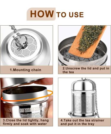 Tea Infusers for Loose Tea 3PCS Loose Leaf Tea Steeper Premium Tea Strainers for Loose Tea Brew Tea Spices & Seasonings - Buy Online on SooperMarket.com