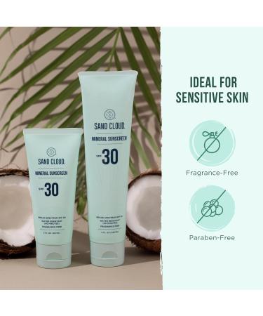 Buy Sand Cloud SPF 30 Mineral Sunscreen Fragrance-Free Zinc Oxide Formula for Sensitive Skin | Hydrating & Nourishing Body Sunscreen - 5 Oz International Shipping Available - Buy Online on SooperMarket.com