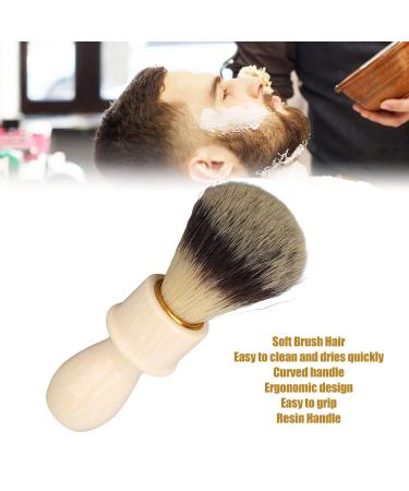 Ergonomic Razor Brush for Men | Soft Bristles & Resin Handle - Ideal Facial Care Tool for Home & Salon - Buy Online on SooperMarket.com