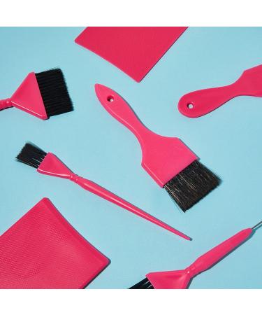 Balayage Kit with Highlighting Board & Hair Dye Brushes - Pink 3 Sizes 7 Piece Set - Buy Online on SooperMarket.com