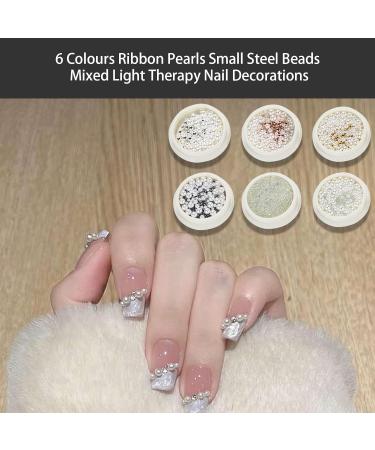 Half Round Nails Art Pearls Flatback Pearls Nail Nails Art Metal Ball Nail Caviars Beads Nails Art Supplies Nails Art Metal Ball - Buy Online on SooperMarket.com