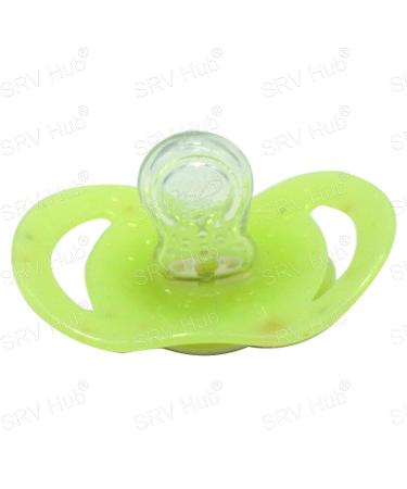 SRV Hub 2 Pack Glow in the Dark Pacifiers for Newborns - BPA Free Non-Toxic Ideal for Babies 0-6 Months (Green) - International Shipping Available - Buy Online on SooperMarket.com