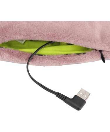 USB-Powered Electric Heating Pillows | Soft Warm Neck Wrap & Vibration Massage for Pain Relief | Ideal Gift for Adults & Seniors - Light Brown - Buy Online on SooperMarket.com