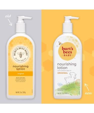 Burt's Bees Baby Nourishing Lotion - Original Scent, 12 oz Bottle - Buy Online on SooperMarket.com