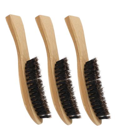 Angoily 3st Bartbrush men's combs for hair men's tools Bart comb for men's beard care products from wild boar bristles male beard care tool face shaving brushes hairbrush man