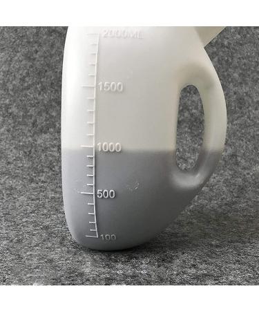 Male Urinal Bottle Camping Toilet Urine Bottle Men's Male Bed Urinal Potty Pee Bottle 2000ML Collector with 1.6M Tube - Buy Online on SooperMarket.com