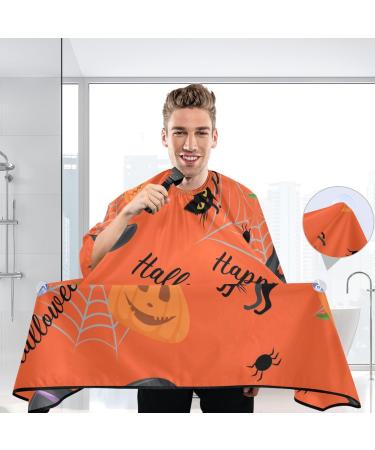 Kigai Happy Halloween Barber Cape - Professional Waterproof Hair Cutting Cape for Men & Women with Adjustable Snap Closure - Salon Hairdressing Essential - Buy Online on SooperMarket.com