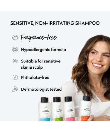 No Nothing Sensitive Moisture Shampoo - Fragrance Free, Hypoallergenic, Paraben Free, Vegan - Ideal for Dry and Normal Hair, Sensitive Scalp and Skin - 10.15 oz - Buy Online on SooperMarket.com