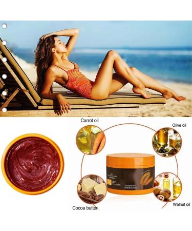 Luxury Intensive Tanning Gel Extreme Dark Intensive Tanning Luxe Gel Intensive Tanning Luxe Gel Tanning Oil for Beach Travel Size Natural Tanning Accelerator Cream for Outdoor Sun (1Pcs) - Buy Online on SooperMarket.com