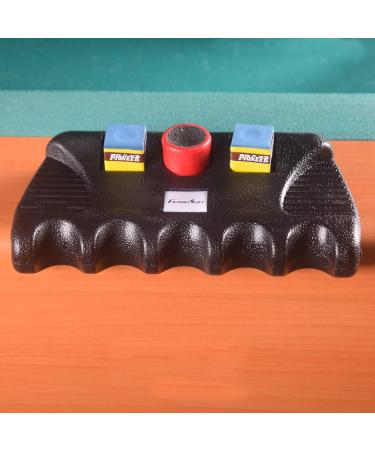 Gamesun 5-Hole Weighted Pool Cue Holder with Chalks - Cue Sticks Organizer - Buy Online on SooperMarket.com