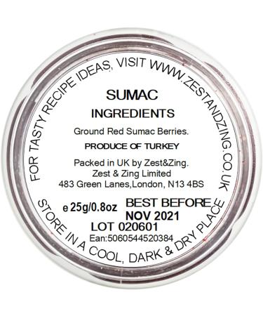 ZEST & ZING Sumac (Ground) 25g Spice Jar - Premium Fresher Spice for Culinary Delights - Buy Online on SooperMarket.com