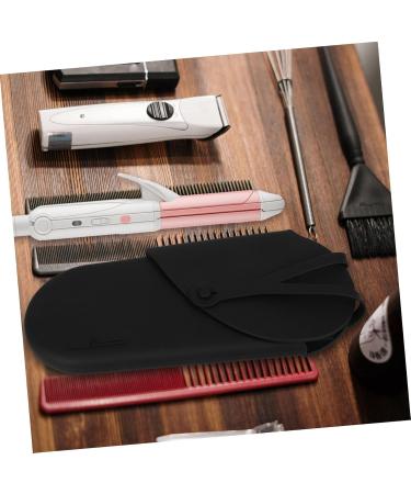 PLAFOPE Curling Iron Storage Bag Reusable Curling Iron Bag Curling Iron Carrier Storage Bag for Travel Curling Iron Storage Organizer Silicone Curling Iron Bag Portable Curling Iron Bag 29.50X13.50X2.00CM Black - Buy Online on SooperMarket.com