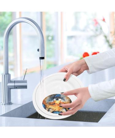 Kigai Cute Wolf Scrubbing Sponge 3 Packs Reusable Dish Wash Scrub Sponge Clean Stubborn Oil Stains Anti-Scratch Cleaning Sponge for Kitchen Tableware - Buy Online on SooperMarket.com
