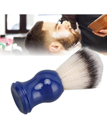 Handmade Shaving Brushes for Men - Blue Handle & Silver Ring | Beauty & Hairdressing Salon Essential - Buy Online on SooperMarket.com