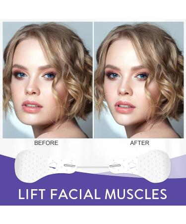 Face Lift Tape 40PCs with Elastic Ropes | Invisible Double Chin Sticker for V-Line Face | Makeup Tools for Wrinkles and Sagging Skin - Buy Online on SooperMarket.com
