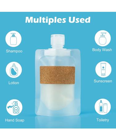 Shop TailaiMei 12-Piece TSA Approved Travel Pouches for Toiletries - Portable & Refillable Shampoo/Conditioner/Lotion Bags (1.7 & 3.4 oz) - Perfect for International Travel - Buy Online on SooperMarket.com