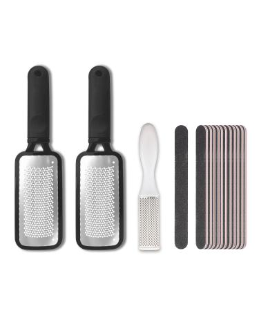 Professional Foot Files Kit Foot Scrub Supplies 15 in 1 Stainless Steel Foot Files Kit 15 in 1 Kit