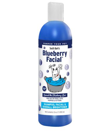 South Bark's Blueberry Facial  12 oz. | Tear Stain Prevention | Long-Lasting Odor Eliminator | Cruelty-Free | Paraben-Free | Made in The USA 12 Fl Oz (Pack of 1)