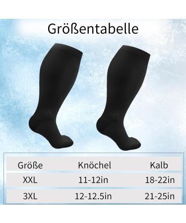 Support Stockings & Compression Stockings for Thick Calves - Optimal Fit for Women & Men | 3XL Size for Sports & Travel - Buy Online on SooperMarket.com