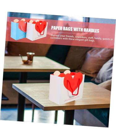KOMBIUDA 20pcs Love Handbag Merchandise Bags Girl Gift Bag Birthday Gift Bags Bulk Girl Birthday Gift Baby Gift Bags Baby Shower Goodies Bags Goodies Pouches Bride Paper Party Bag Medium - Buy Online on SooperMarket.com