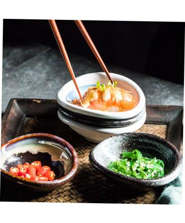 Zerodeko 4pcs Ceramic Side Dish Sauce Plate Condiment Dish Soy Sauce Small Saucer Dipping Bowl Fruit Salad Bowls Japanese Snack Fruit Snack Ice Food Container Household Ceramics Pickles - Buy Online on SooperMarket.com