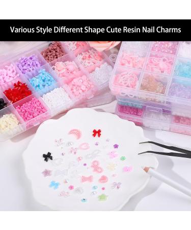Bowknot 3D Bow Nails Art Flatback Flower Nails Art Decoration Supplies For Salons Bkhz015 - Buy Online on SooperMarket.com