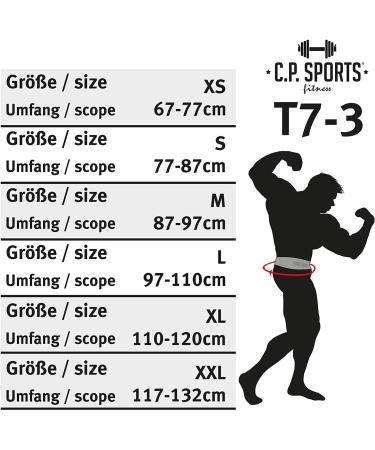 C.P.Sports Weightlifting Belt - Ultra Light Fitness Training Belt for Bodybuilding & Strength Training | Robust Nylon for Men & Women | XXL (117-132cm) - Black - Buy Online on SooperMarket.com