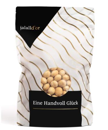 Jalall D'or Macadamia Nuts in raw food quality - whole nuts unroasted from fair trade cultivation in Kenya 1 kg Sweet 1 kg (1 pack)