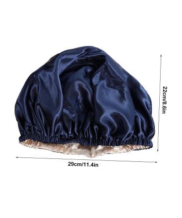 Adjustable Buckle Silk Night Cap Set - 2pcs Tibetan Green Women's Spa & Shower Bonnets - Buy Online on SooperMarket.com