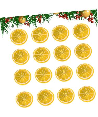 ABOOFAN 50pcs Simulation Lemon Slices Candy Resin Charms Toys Orange Slices Props Plastic Fake Inflatable - Buy Online on SooperMarket.com
