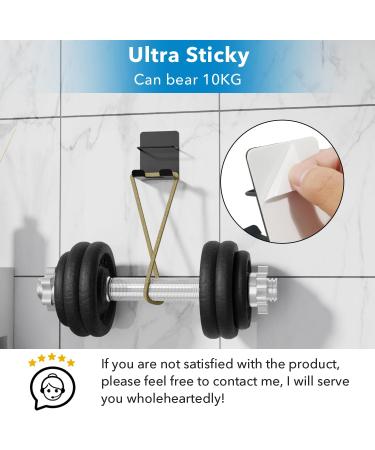 Pickspiff Razor Holder with Refill Pack - Self-Adhesive Stainless Steel Hooks for Bathroom & Shower Accessories - Black 2 Pieces - Buy Online on SooperMarket.com